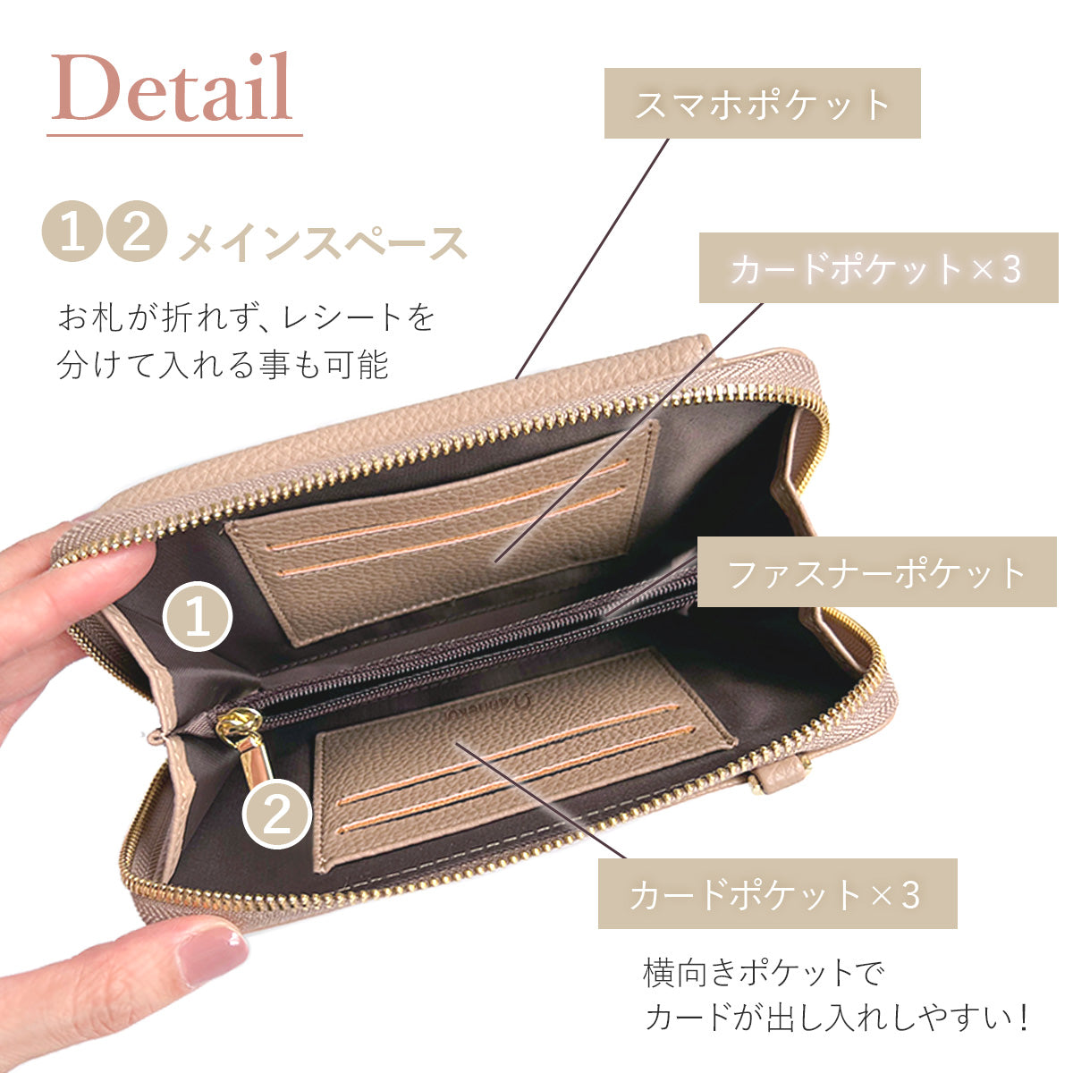 Annekor 本革 スマホポーチ