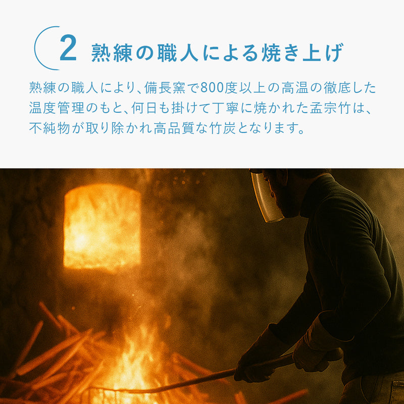 靴 消臭 くり返し使える 竹炭パック｜天然孟宗竹100％ 【除湿＆菌抑制効果】 置くだけでムレ・ニオイ対策