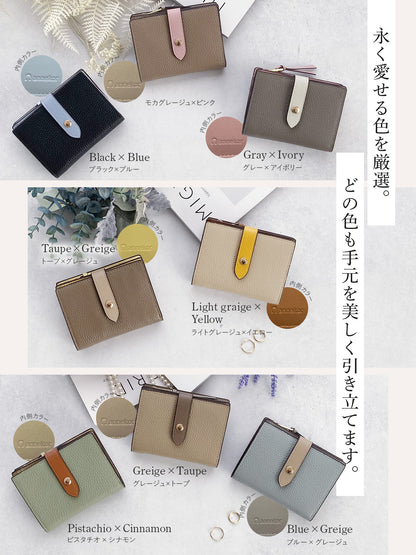 二つ折り財布 レディース 本革 おしゃれ Annekor アンコール