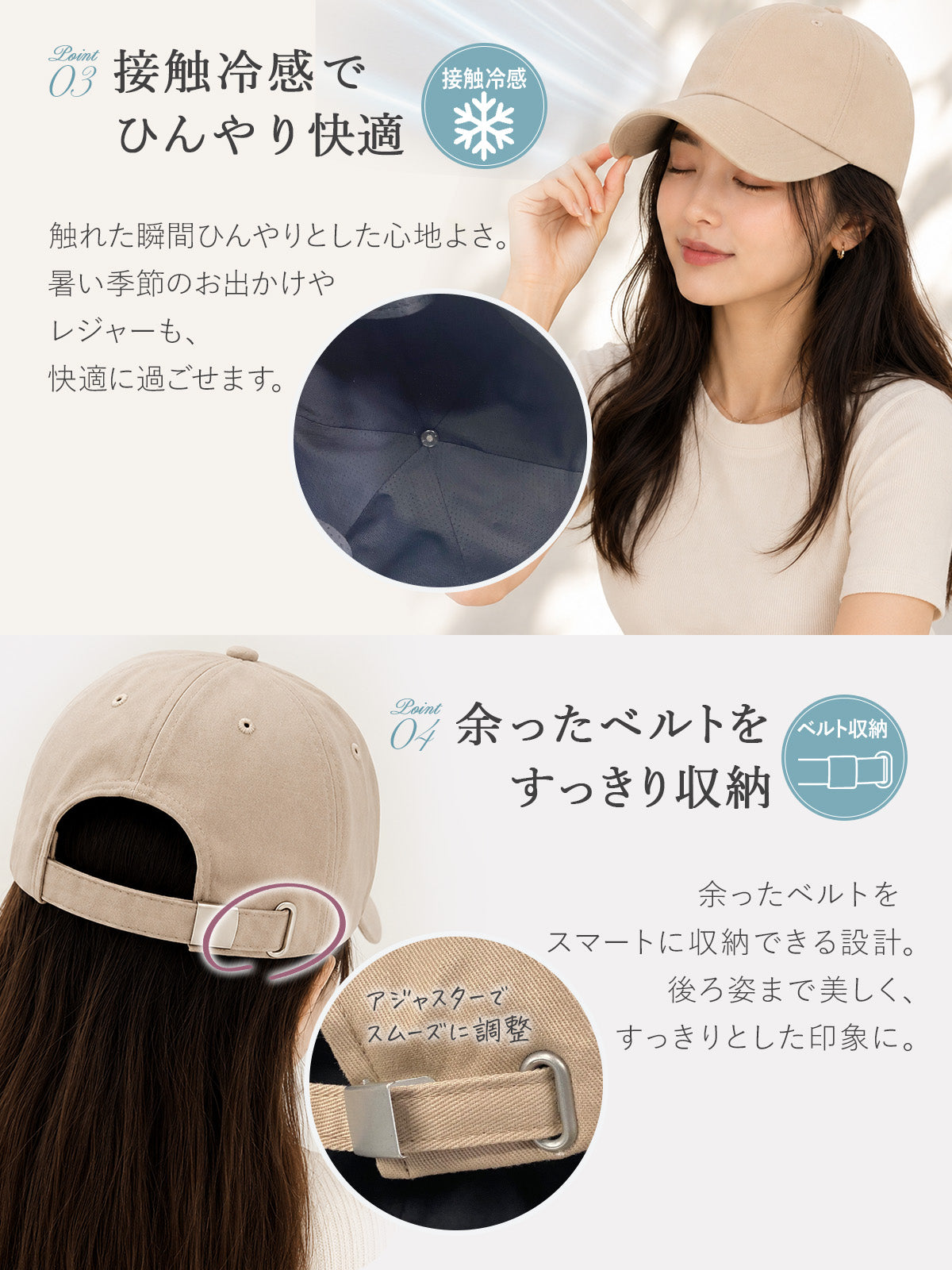 キャップ 帽子 レディース 深め 100％ 紫外線カット 遮光 おしゃれ 